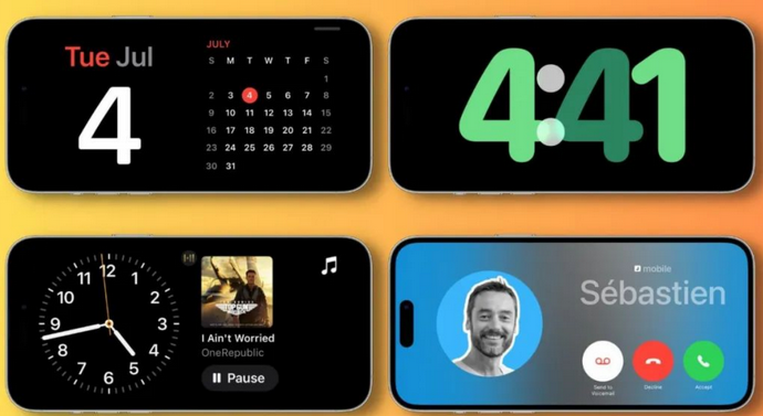 新村镇苹果手机维修分享iOS17横屏充电待机显示有什么好处 