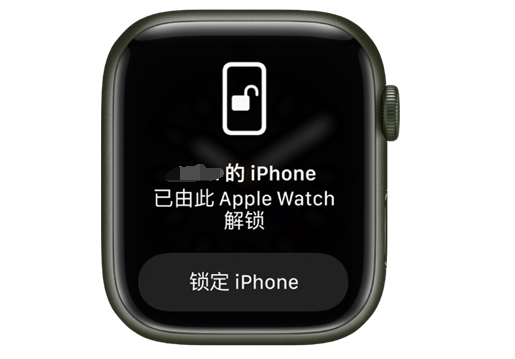 新村镇苹果手机维修分享用 AppleWatch 解锁配备面容 ID 的 iPhone方法 