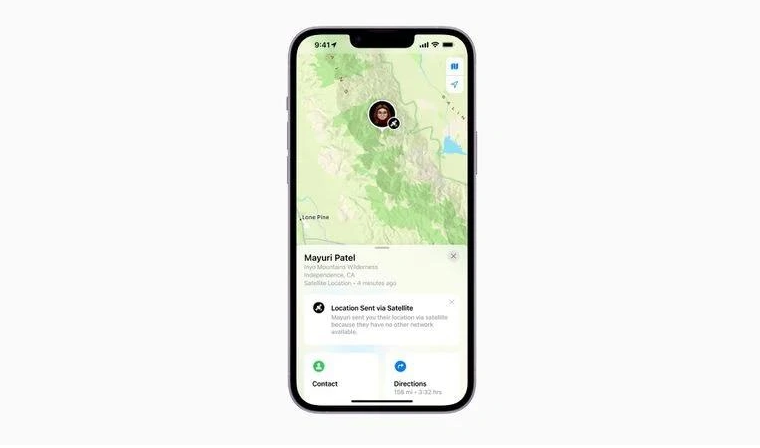 新村镇苹果14维修分享iPhone14系列中 FindMy功能通过卫星分享位置方法教程 