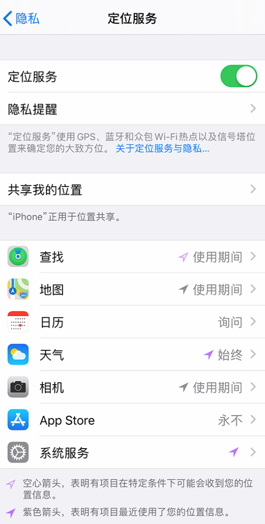 新村镇苹果手机维修分享iPhone 状态栏中时间显示为蓝色图标是什么情况 